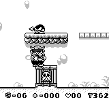 Wario Land screenshot for Game Boy.